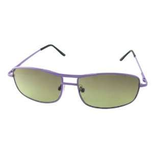  Como Purple Metal Full Rim Clear Green Lens Sunglasses for 