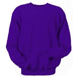  Badger Crew Neck Fleece Sweatshirts 13 Colors PURPLE A3XL 