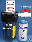 big blue 10 clear whole house water filter aquariu m carbon 1 ports 
