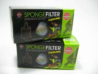 2x SPONGE FILTER 5gal   pump air Biological Media fish  