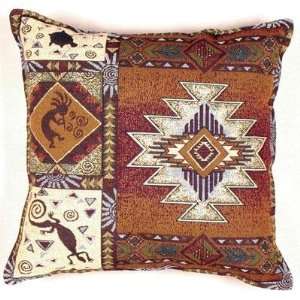 Kokopelli Native American Decorative Throw Pillow 17 x 17  