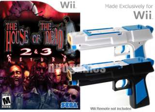 Wii House of The Dead 2 & 3 Return +2x Light Hand Guns  