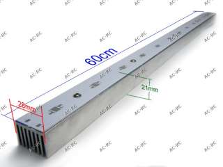 600mm 12 Spots Aluminum PCB Strip w/ Heat Sink  