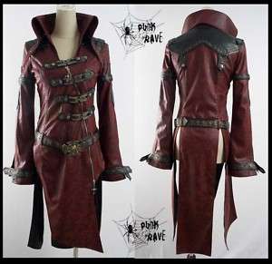 womens mens punk gothic cool coat jacket blazer S  