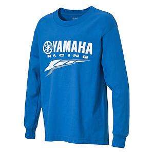 Yamaha FACTORY Racing YOUTH Long Sleeve T Shirt BLUE NEW   ALL SIZES 