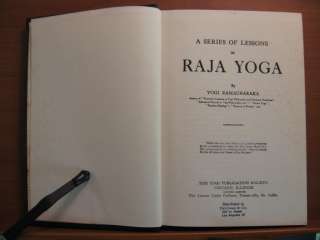 1934 A SERIES OF LESSONS IN RAJA YOGA YOGI RAMACHARAKA Scarce  