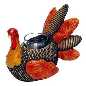    Thanksgiving Woven Turkey Tea Light Holder