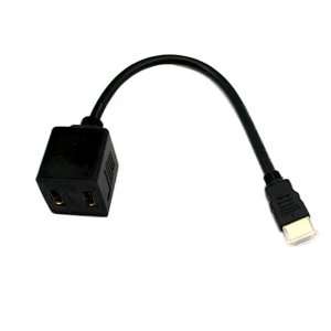   Hdmi Male to 2x Hdmi Female Y Splitter Adapter Cable Nr Electronics