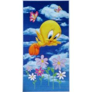  Looney Tunes Tweety Bird Beach Bath Towel  Walk in Clouds 