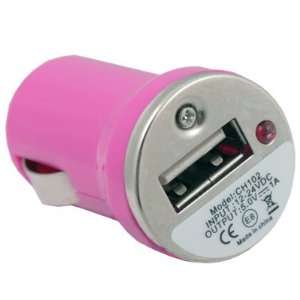  5V 1A Universal Mini USB Car Charger Adapter Pink Cell 
