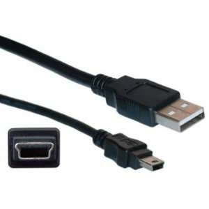  USB Type A Male / Mini B Male Cable, 5 Pin, Black, 3 ft 