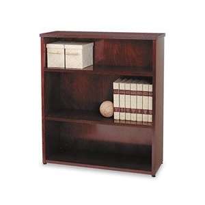  Basyx Bw Wood Veneer Series Three Shelf Bookcase, 35 5/8W 