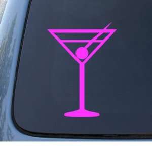  MARTINI GLASS   Drink   Car, Truck, Notebook, Vinyl Decal 