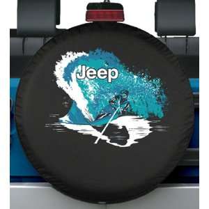   33 Premium Jeep Tire Cover   Water Ski Design   Fits Jeep Wrangler JK