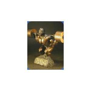  #62 Weight Lifting Sports Athletic Sculpture Trophy 