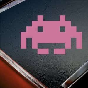  Space Invader Pink Decal Wii Car Truck Window Pink Sticker 