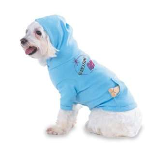 WRESTLING Chick Hooded (Hoody) T Shirt with pocket for your Dog or Cat 